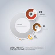 Circular Infographic Design with Pie Chart N2