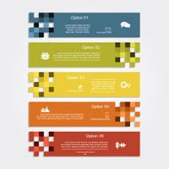 Infographic report template layout Vector illustration N40
