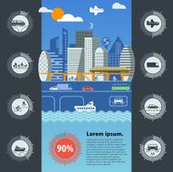 City traffic infographics