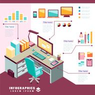 modern style office business content infographics