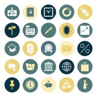 Flat design icons for business N8