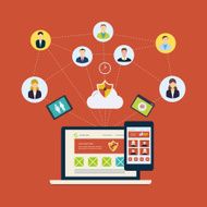 Social network and teamwork concept N3