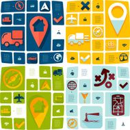navigation flat infographic N46