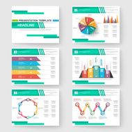 Set of presentation slide templates powerpoint N2