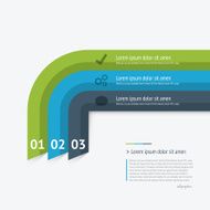 Infographic flat vector template elements