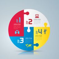 Infographic design template and marketing icons N60