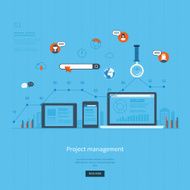 Concepts for business planning teamwork project management and development