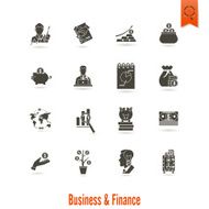 business and finance icon set N368