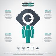 Business management strategy or human resource infographic N55