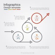 Infographic report template layout Vector illustration N42