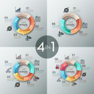 Modern infographics options banner N626