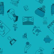 Business and Finance Seamless Pattern N23