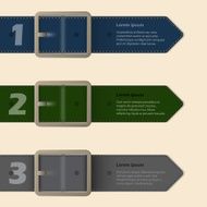 Belt buckle stationery design