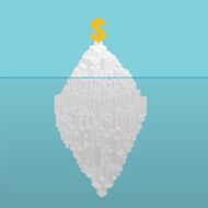 Iceberg financial concept Hidden potential of N2