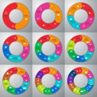 Stock Vector set of infographics N8