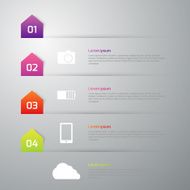 Vector illustration infographics four options N82