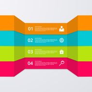 Vector illustration infographics four options N83