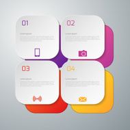 Vector illustration infographics four options N84