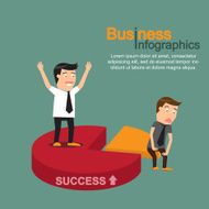 business market share concept vector illustration