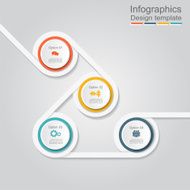 Infographic report template layout Vector illustration N45