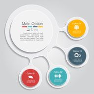 Infographic report template layout Vector illustration N46