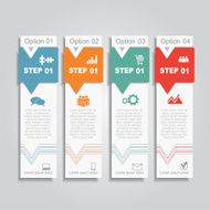 Infographic report template layout Vector illustration N48