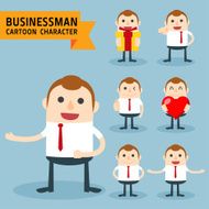 set of businessman characters poses N24