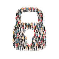 people shape lock vector group N2