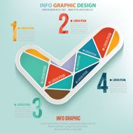 Checking puzzle info graphic design clean vector