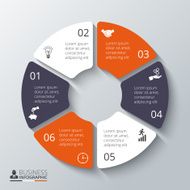 Vector circle element for infographic N70