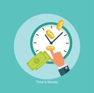 Time is money financial concept N2