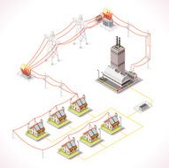 Energy 13 Infographic Isometric