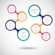 metaball colorful round diagram infographics N134