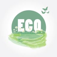 Green eco friendly - abstract background