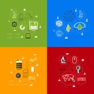 technology sticker infographic N40