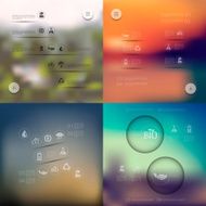 ecology infographic with unfocused background N47