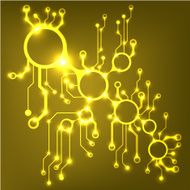 Ðbstract circuit board techno background EPS10 vector illustration N3