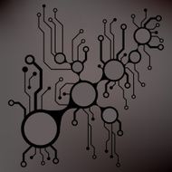 Ðbstract circuit board techno background EPS10 vector illustration N4