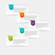 Vector colorful info graphics for your business presentations N266