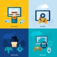 Video Game Flat Set