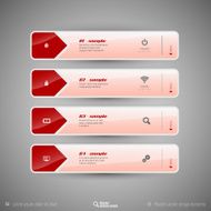 Design layout modern symbols tabs N14