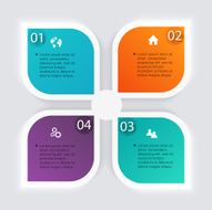 Vector colorful info graphics for your business presentations N268