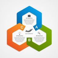 Abstract business options infographics template N8