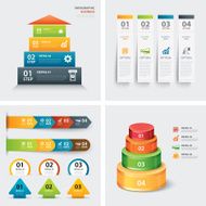 set of infographic templates N17