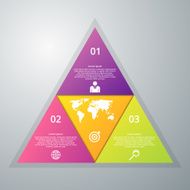 Vector illustration infographics three options N7