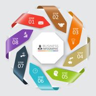 Vector arrows for infographic N7