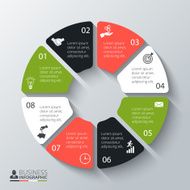 Vector circle elements for infographic N18