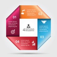 Vector square element for infographic