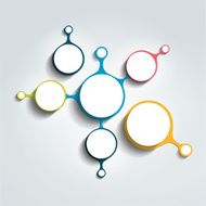Circle infographic chart Vector template N5