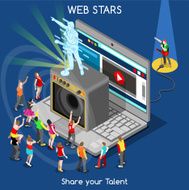 Webstars 01 People Isometric